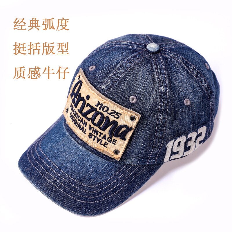 Adult Denim Baseball Hats Lady Summer Sun Cap Men Big Size Casual Snapback Caps 56-65cm 18 Colors