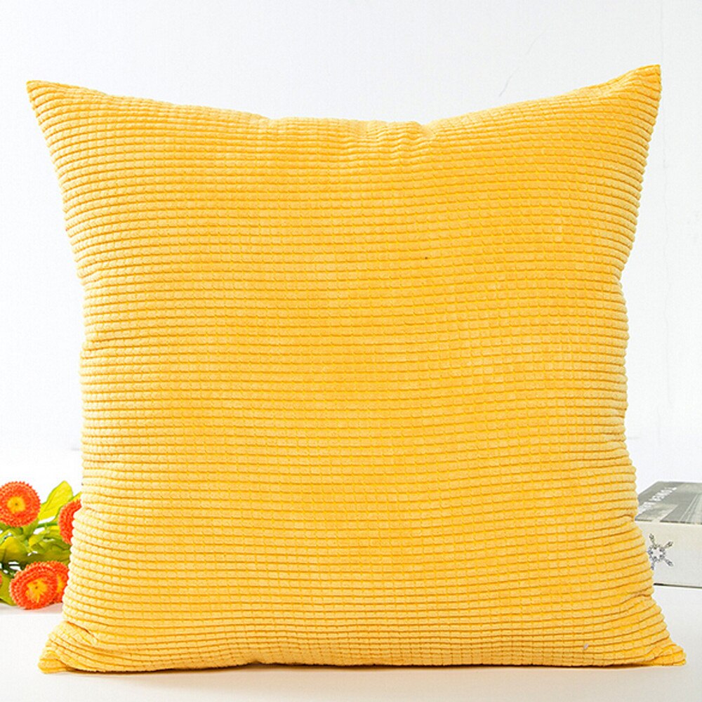 Taille Gooi Kussen Home Decor Gooi Polyester Katoen Voor Thuis Hotel Kussen s3: Yellow