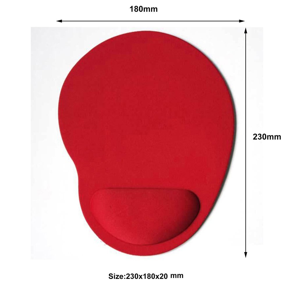 Eva Foam 3D Muismat Polssteun Mousepad Polsbandjes Pad Muismatten Voor Gamer: red