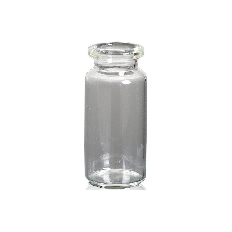 100 stk / parti 2ml 3ml 5ml 10ml hætteglas med gummiprop, flip-off hætter eller al caps glasflasker