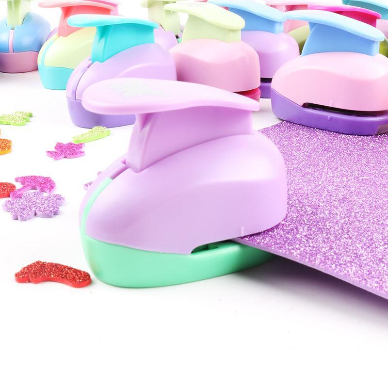 Large Scrapbooking Paper Craft Punch Kids Diary Decorate DIY Cutter Kawaii School Hole Punchers for Handicrafts Drilling Machine