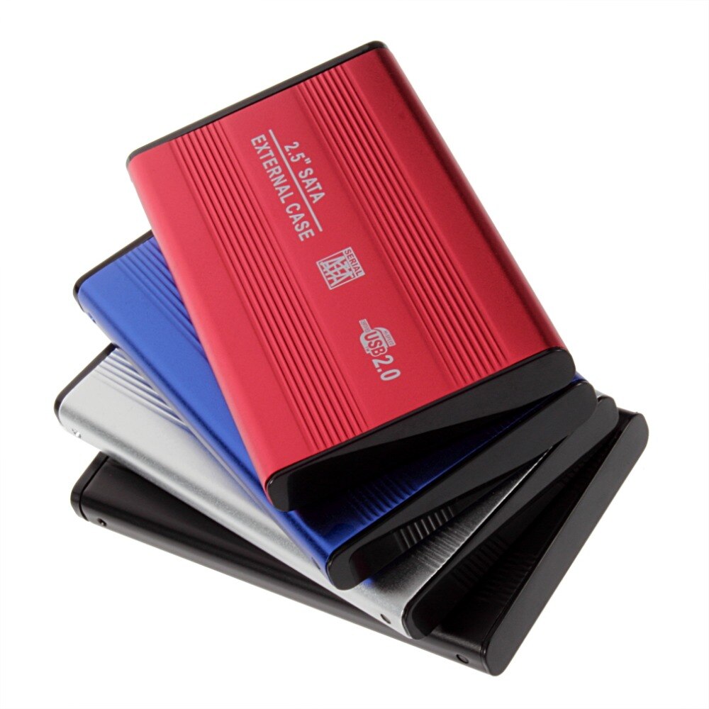 USB 2.0 2.5 pouces antichoc USB 2.0 aluminium stockage externe SATA disque dur HDD boîtier boîtier directe