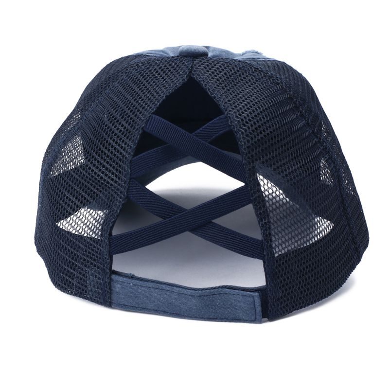 Baseball Cap Sunshade with special back Ponytail Hat Outdoor Sports Angled Brim Headwear Adjustable Back Closure Apparel#