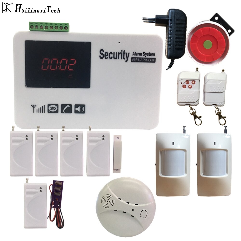 Home Security System Android IOS APP Control Wireless GSM Alarm SMS Alarm House Burglar Protect Alarm System