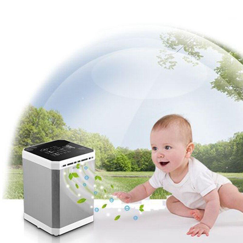 Ionizer Air Purifier Negative Ionizer Timing Quiet Activated Carbon Air Purifier for Home Office Remove Formaldehyde Smoke