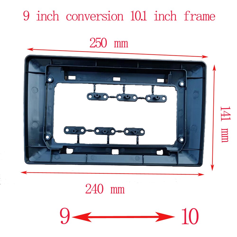 9 Inch 10 Inch Tot 7 Inch Frame 2 Din Frame Geschikt Voor Alle Auto Modellen Center Console Radio Android systeem: 9 to 10.1
