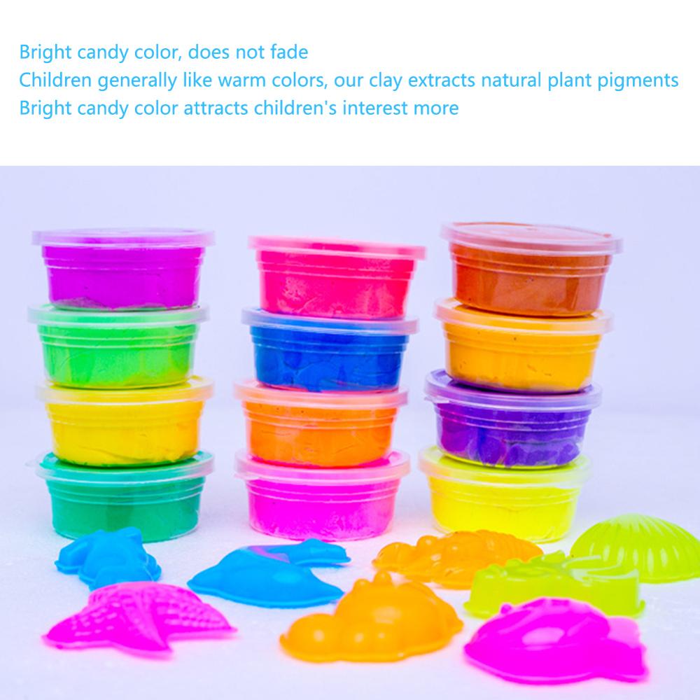 12/24/36 Colors Air Dry Clay Super Light safe no-smell DIY Clay for Model Air Dry Clay Fun Art DIY Crafts for Kids