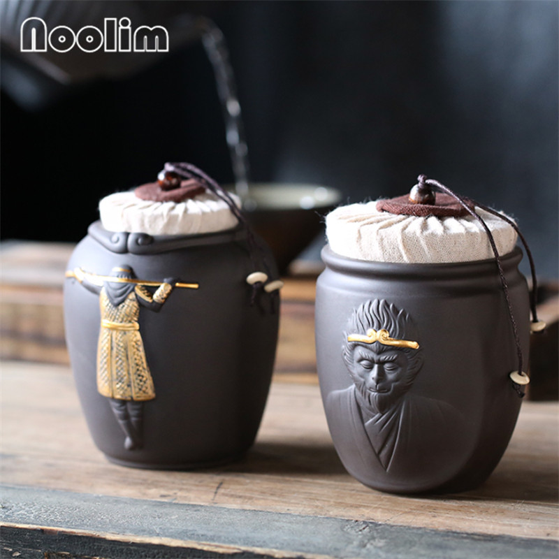 Purpurowa glina mała małrocznie król herbata nosiciel kijów golfowych ceramiczny zbiornik domowy kuchnia zamknięta puszka pudełeczko przenośne kanistry