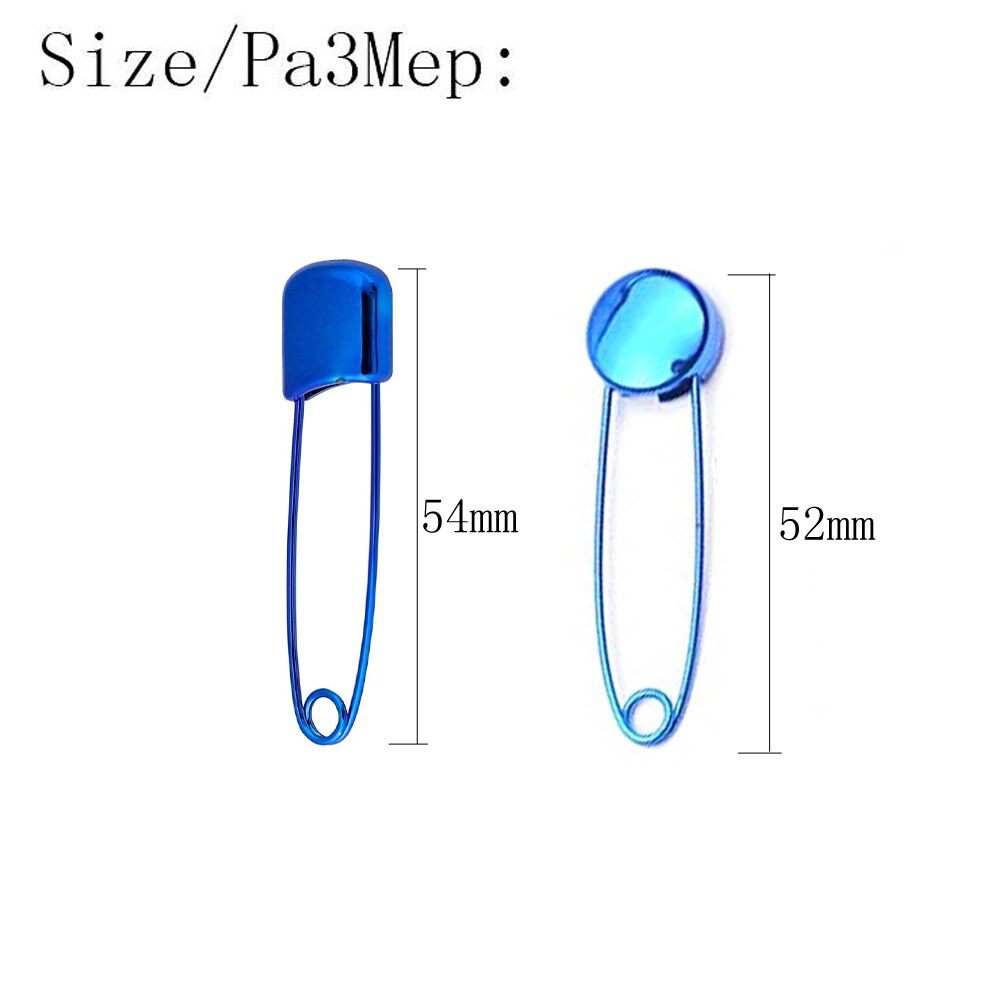 Mix 10pcs Safety Pin Stainless Steel Diaper Nappy Pins Safe Locking Baby Cloth Crafts Safety Pins with Storage Box Sewing Suppl