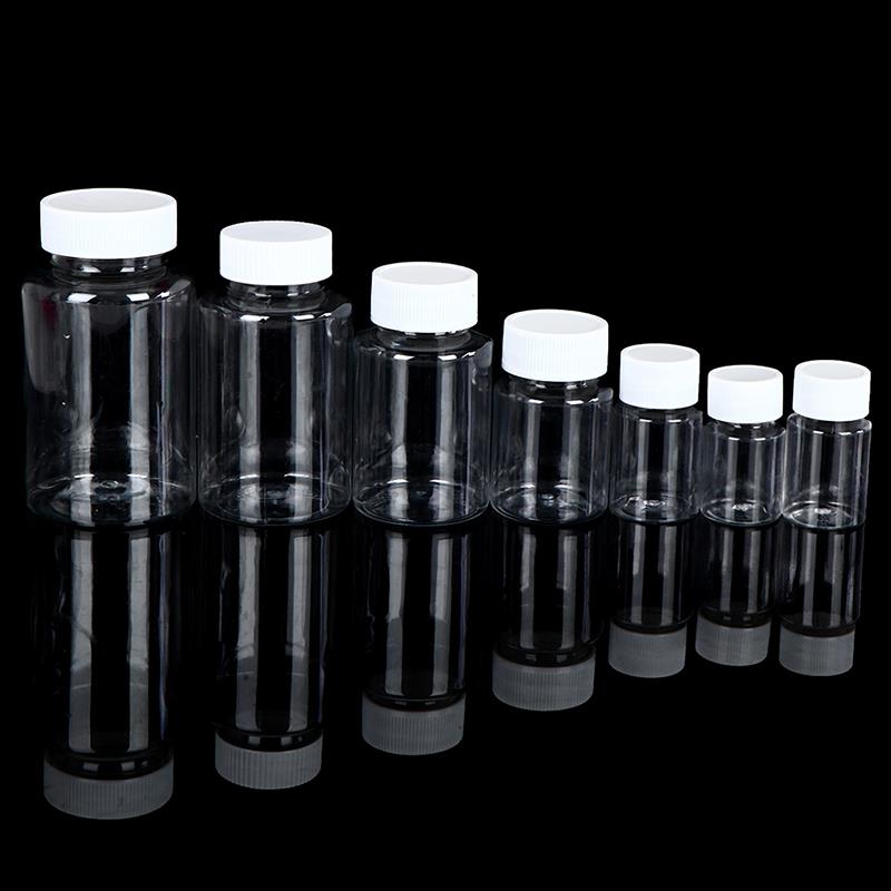 5Pcs Hervulbare Flessen 15Ml/20Ml/30Ml/50Ml/100Ml/150ml/200Ml Plastic Pet Clear Lege Seal Flessen Container