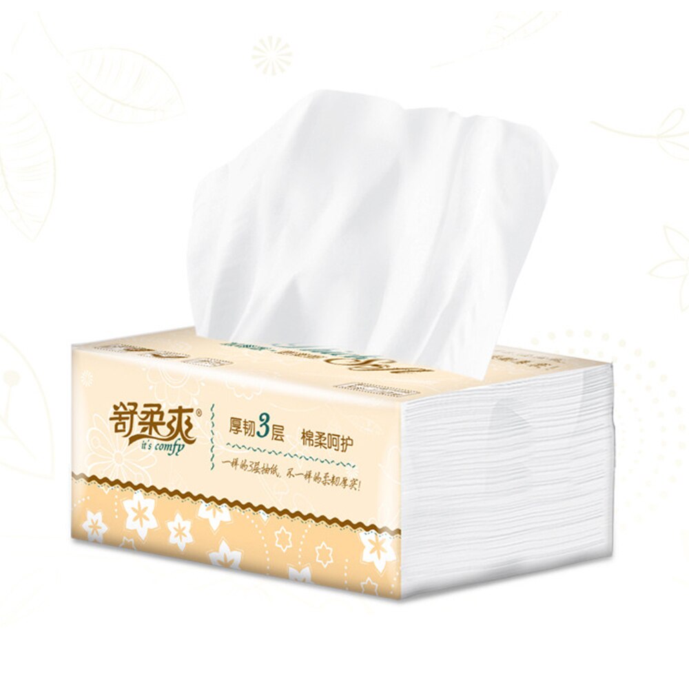 8pcs Paper Tissue 3-layers Skin-Friendly Paper Extraction Protogenesis Napkin Tissue Paper Non-Smell Home Makeup Wipes Cotton