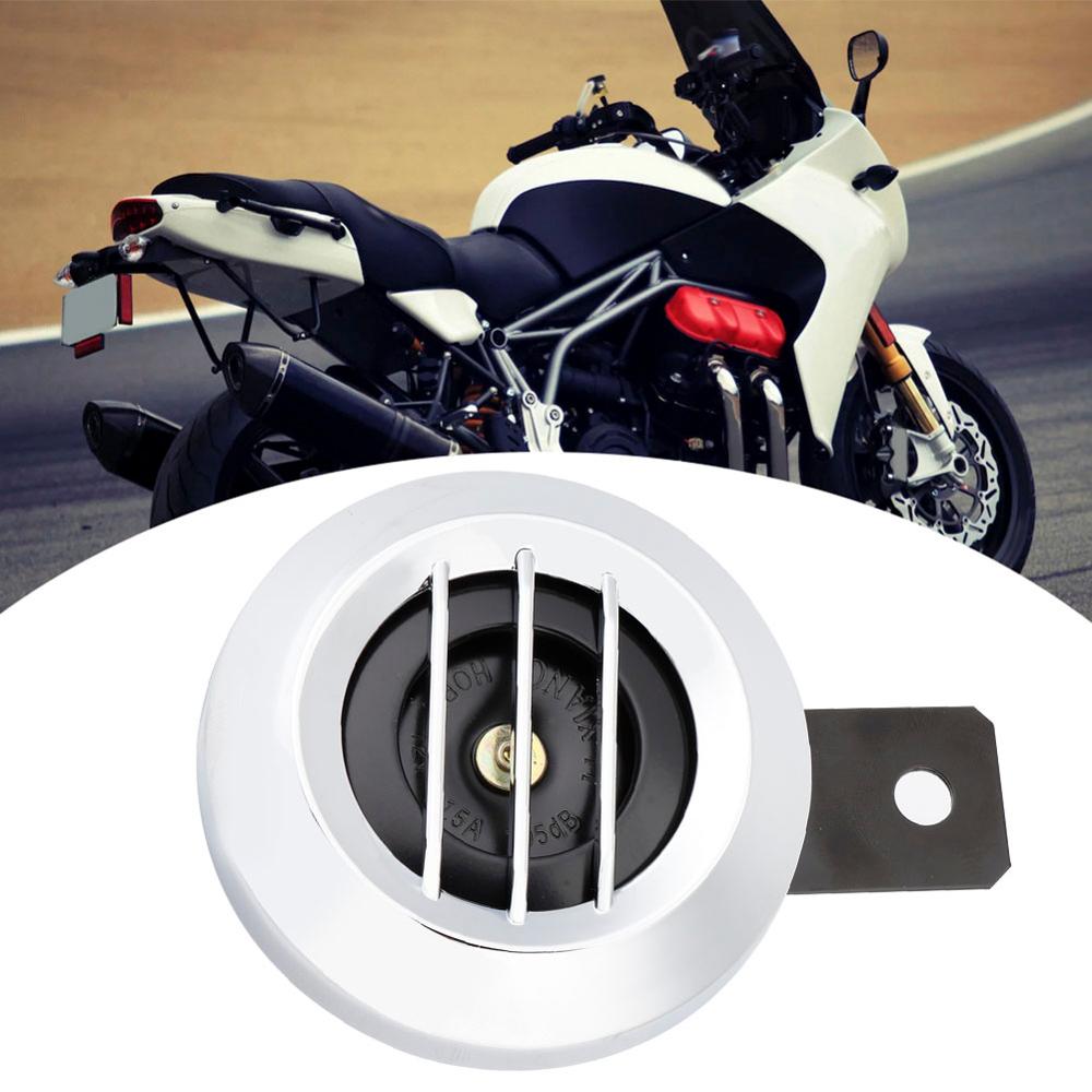 12V 110DB Universal Motorcycle Electric Loud Horn Siren Waterproof Round Horn Speaker