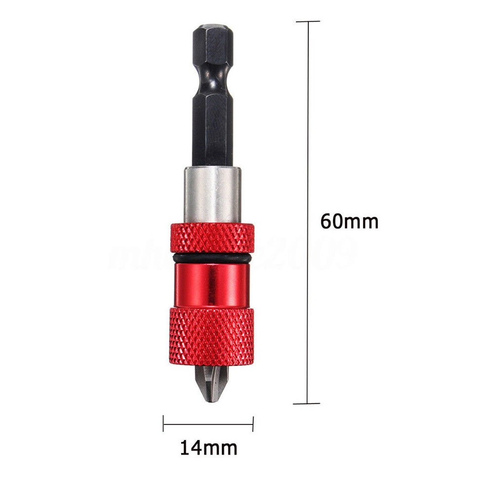 ! justerbar skrutrekker bitsholder 1/4 hex skaft magnetisk spiss hjemmehåndverktøy
