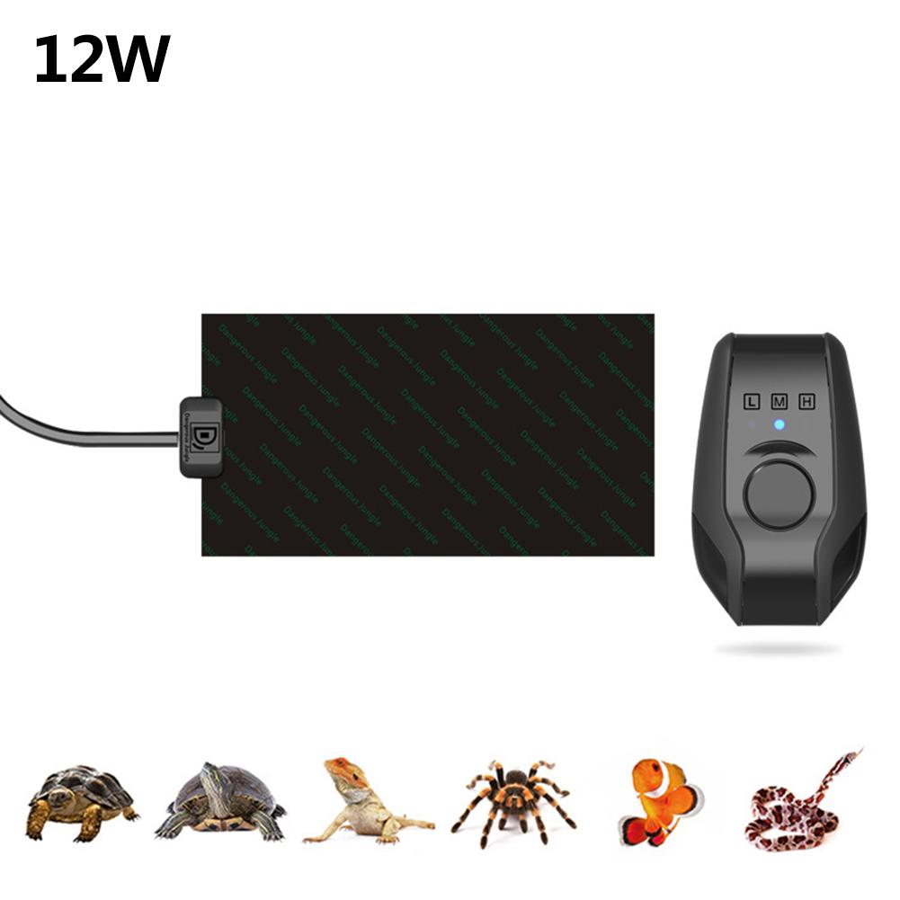 Estera de calefacción para reptiles, estera de calefacción para mascotas, Tortuga, serpiente, lagarto, hámster y enchufe: Gris oscuro