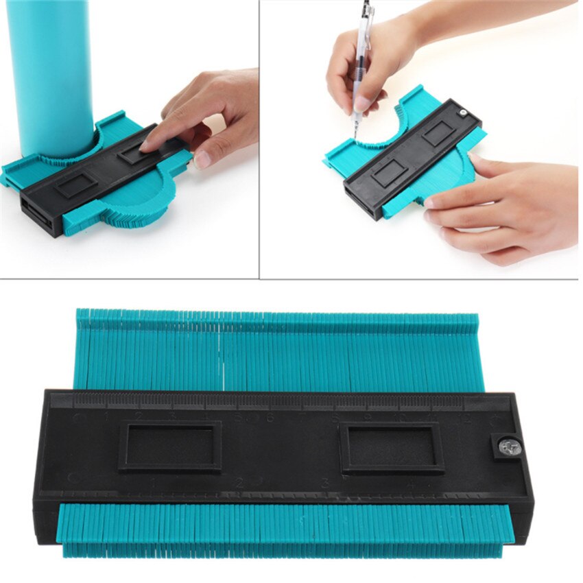 Plastic Gauge Gauges Contour Profile Copy Gauge Duplicator Standard 5 Width Wood Marking Tool Tiling Laminate Tiles General Tool