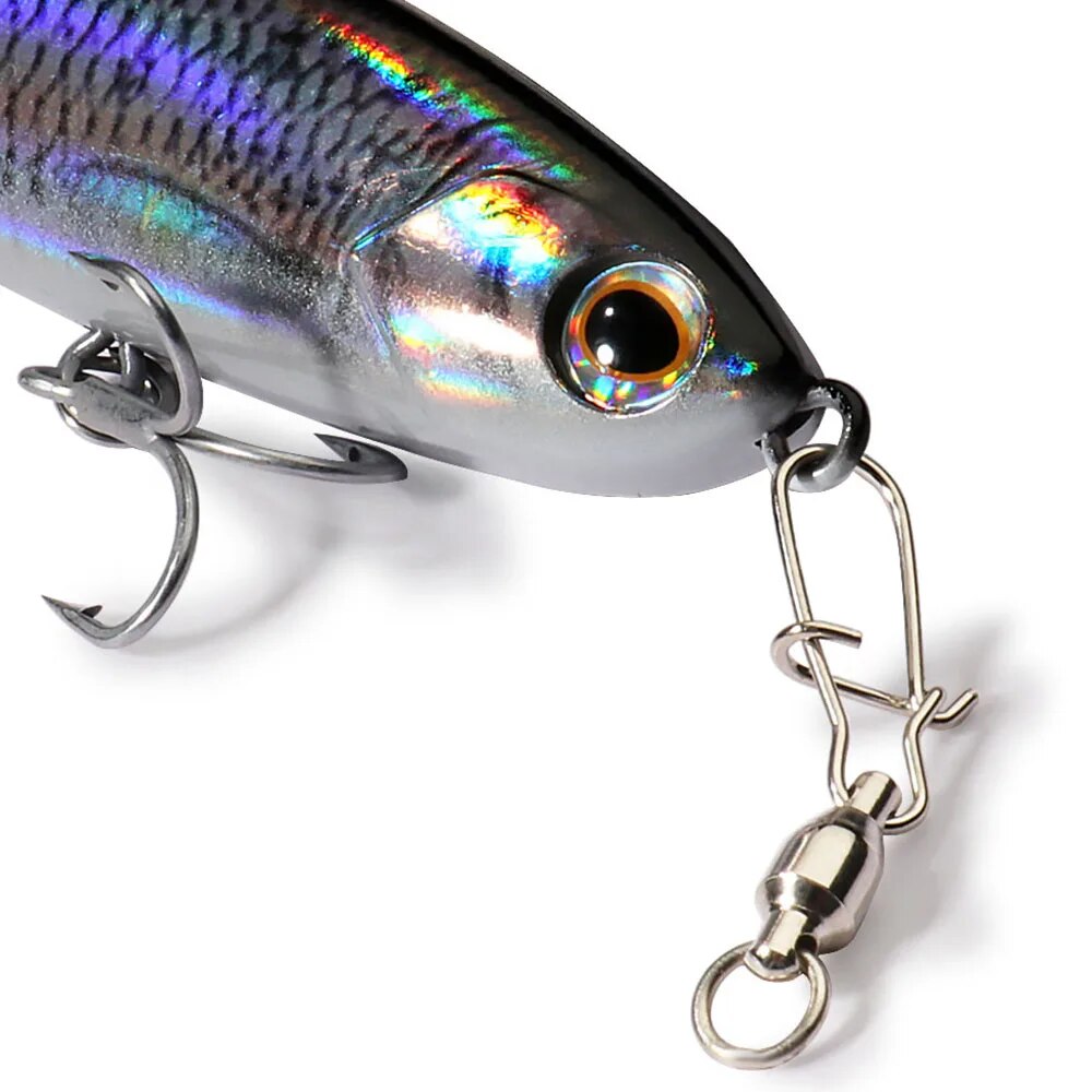 GOBAIT 20 pièces connecteur à pression pivotant broche roulement à billes anneau roulant boucle Kit Pesca ligne de leurre connecter serrure croisée outils de pêche