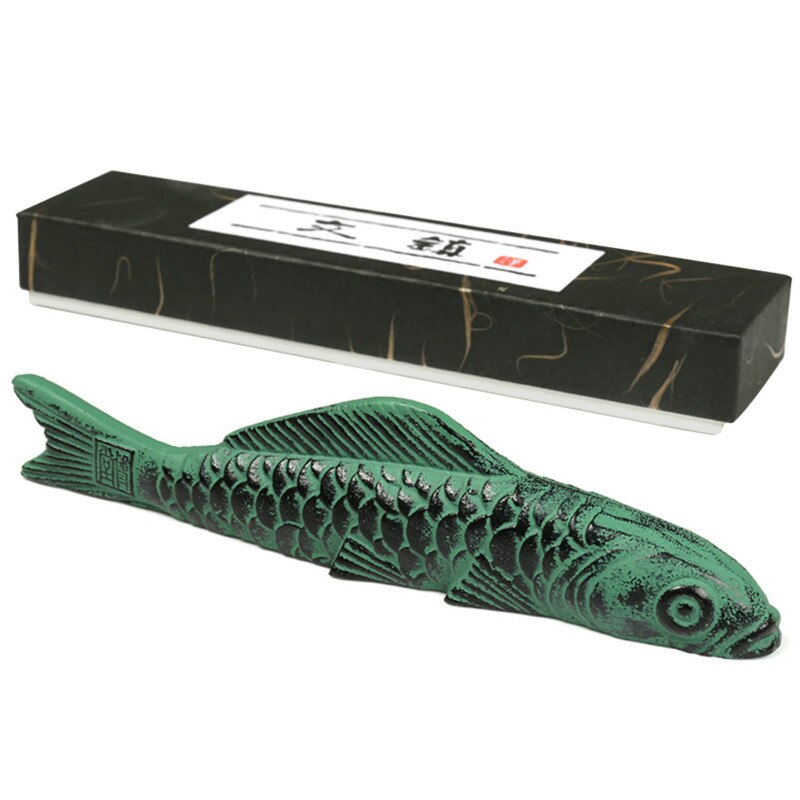 Vintage Inkt Schilderij Paperweights Leuke Draagbare Metalen Presse-papier Chinese Kalligrafie Paperweights Ijzer Papier Drukken Prop: Default Title