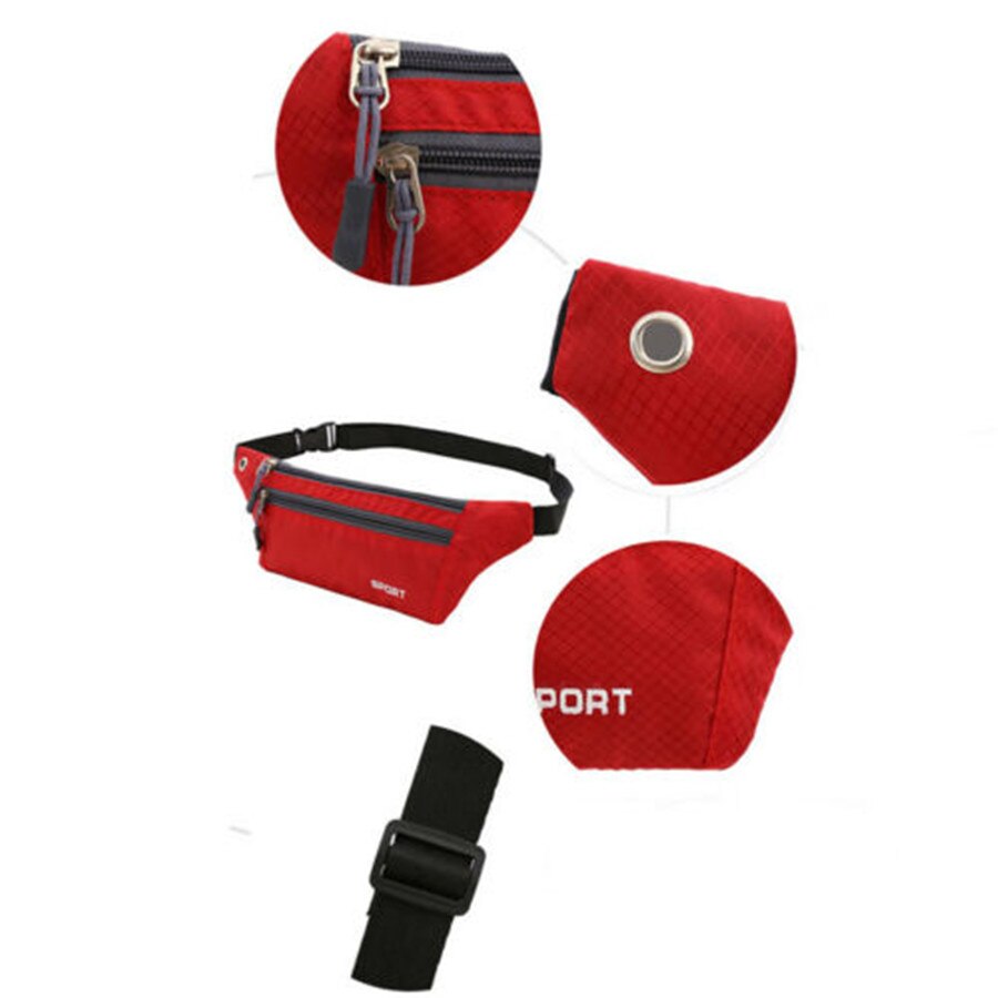 Brand Style Sports Running Bum Bag Fanny Pack Travel Waist Bags Phone Zip Belt Pouch Wallet