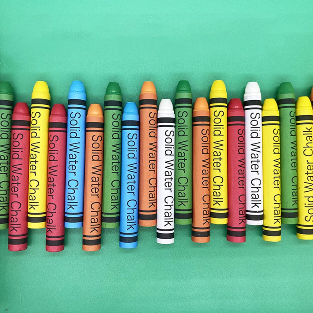 20 pçs solúvel em água dustless giz desenho pastel pastel material escolar de escritório acessórios
