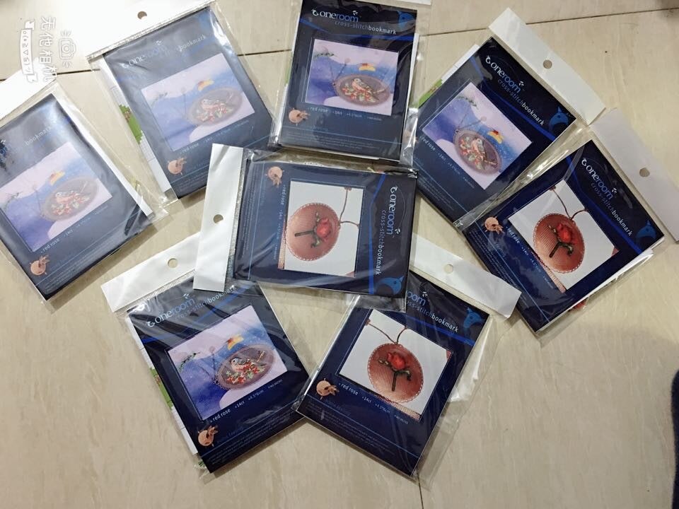 Cross stitch DMC set hand simple metal bookmark Chinese twelve zodiac