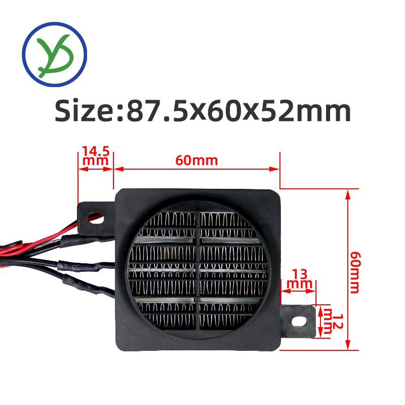 220V 400W Thermostatic Electric PTC Heater With Fan AC Heating Element Egg Incubator Heater