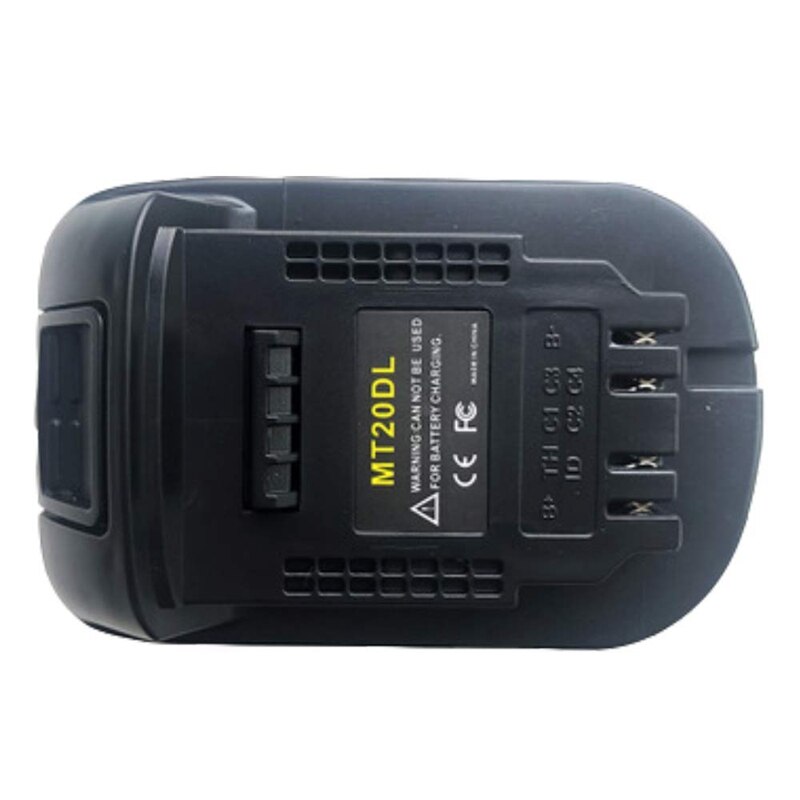 --mt20dl batteri adapter til makita 18v bl1830 bl1860 bl1815 li- ion batteri til dewalt 18v 20v dcb 200 li- ion batteri