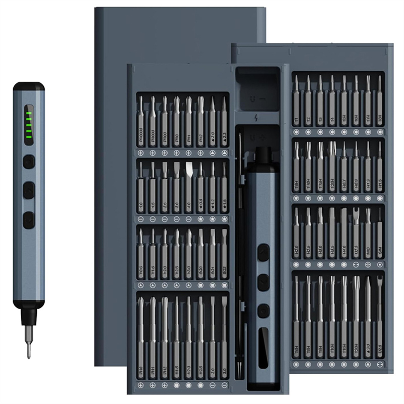 68-in-1 elektrische schroevendraaierset 5 koppelinstellingen Precisie elektrisch gereedschap Magnetische schroevendraaierbits voor iPhone-bril Horloge PC