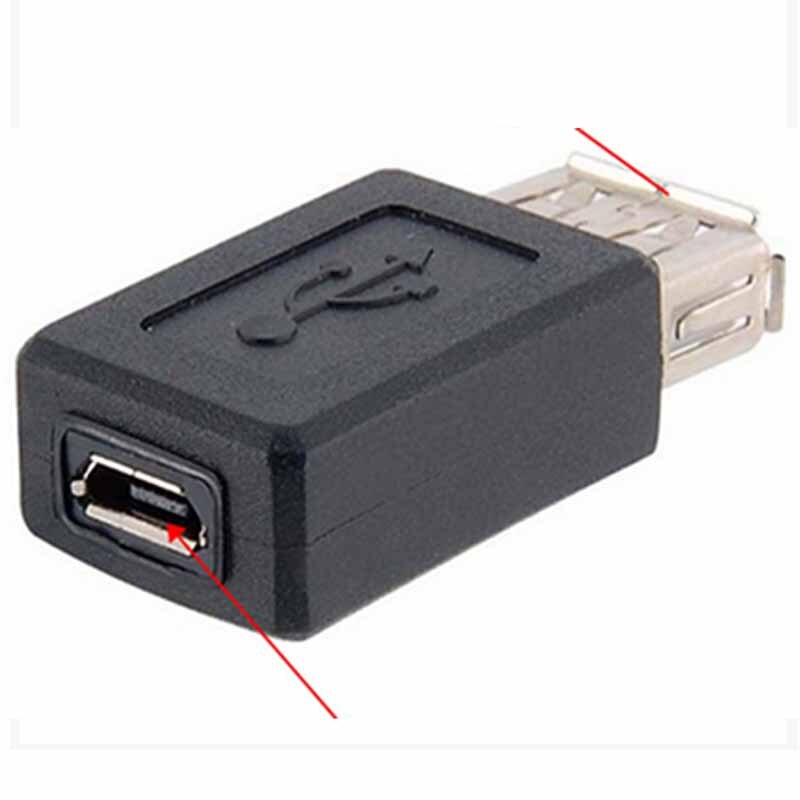 Usb 2.0 hun type a til micro usb hun adapter adapter konverter ladedata