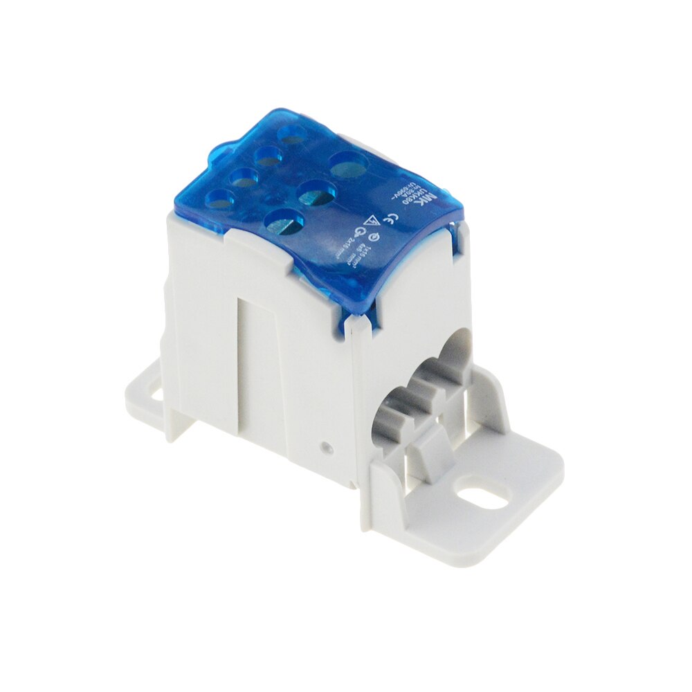 Color UKK80A Terminal Block 1 in many Out Din Rail distribution Box Universal Electric Wire Connector IN 80A UI 690V 1000V AC/DC