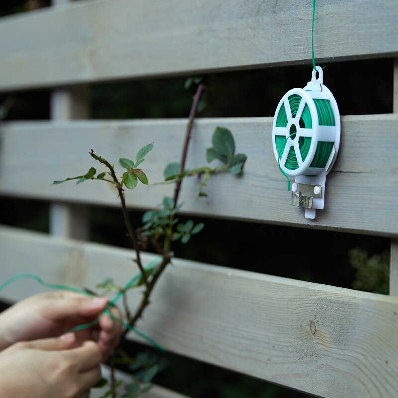 Fil de jardinage reliure corde escalade vigne fleur fil avec cutter ligne de reliure en plastique 50m 30m