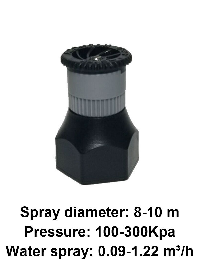 360 Degree Rocker Nozzle Rotating Jet Sprinkler For Yard Garden and Lawn Agriculture Irrigation Sprinkler Head 1/2" Male Thread: 6.0cm