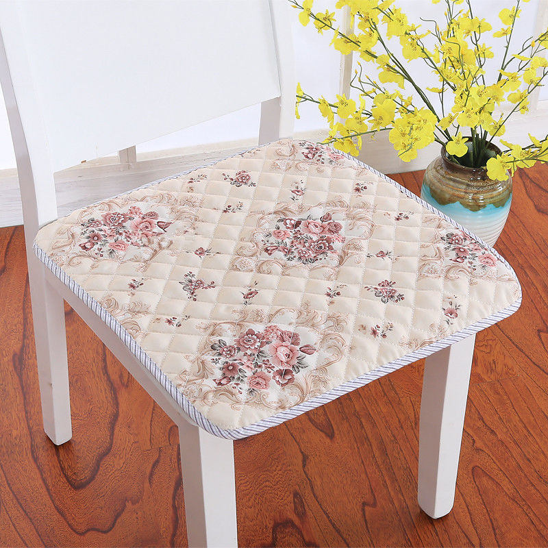 Pastoral Printed Dining Chair Seat Cushion For Home Decor 5 Sizes Office Computer Chairs Cushions Stool Pad Non-slip Seat Mats