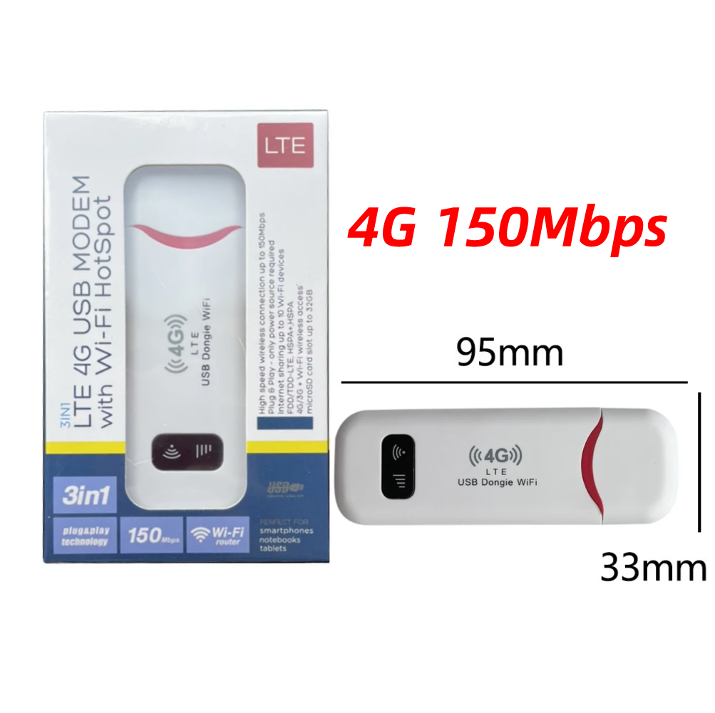Repetidor WiFi de bolsillo 4G LTE, amplificador de señal, expansor de red, punto de acceso móvil, módem Mifi inalámbrico, ranura para tarjeta SIM, 150Mbps:  Opción4