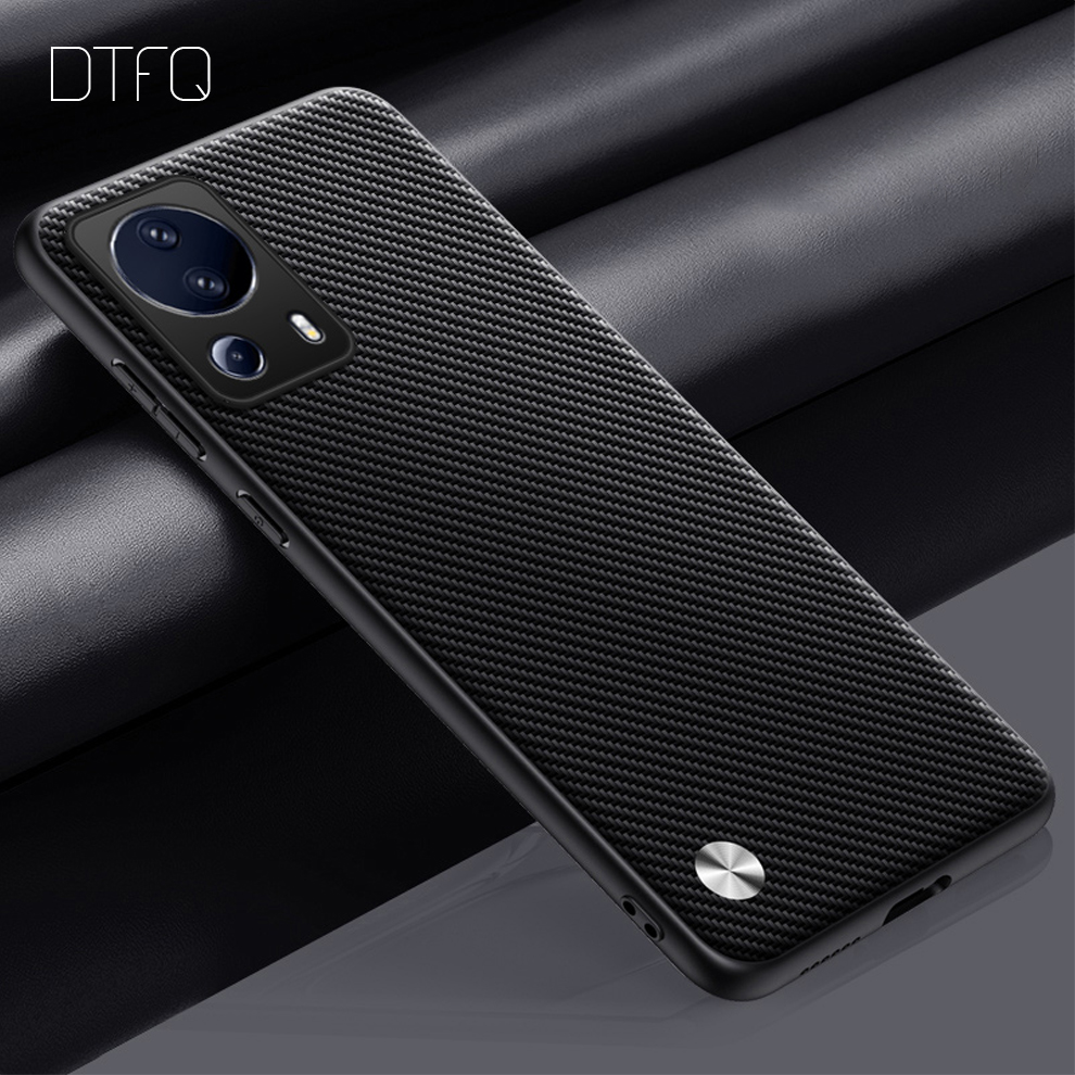 Für xiaomi 13 lite Fall Luxus Ledertasche für xiaomi13 Leder muster Rückseite stoß feste Hülle für xiaomi 13 pro 13 ultra: Baumwoll stoff / Blau