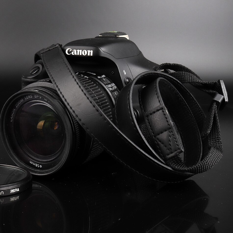 Courroie d'épaule en cuir PU pour Canon EOS 200D 1100D 1200D 1300D M50 M100 M10 M6 M5 M3 pour PowerShot G1X Mark II