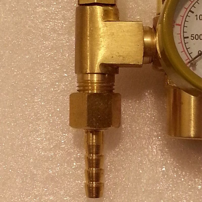 Argón Co2 Regulador Medidor de flujo Gas manómetro Mig/soldadura Tig Cga580
