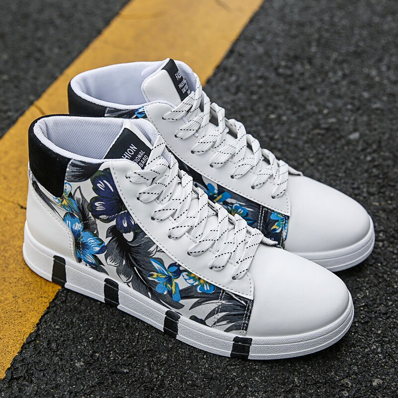 Tenis Masculino Men Tennis Shoes Platform High Top Sneakers Men Stylish Zapatillas Hombre Male Outdoor Sport Shoes Basket Homme