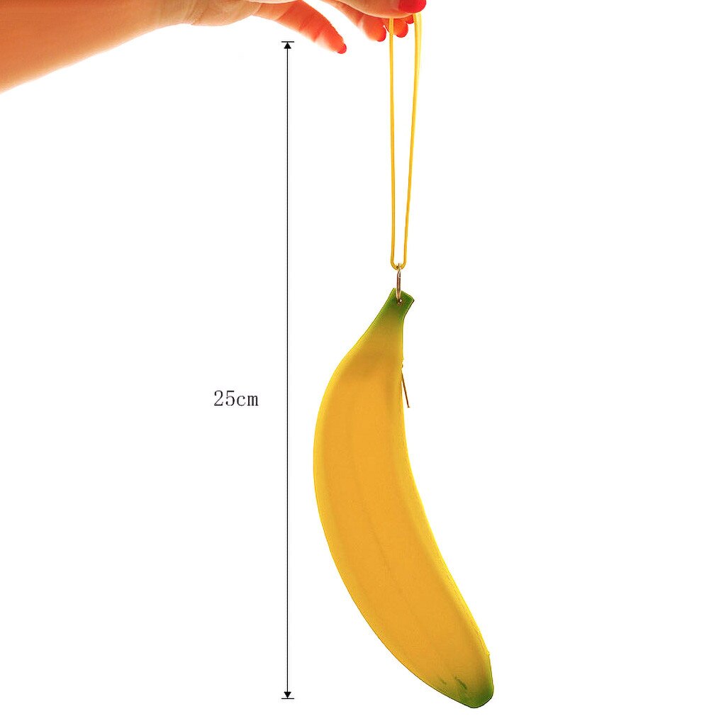 Nette Student Brieftasche frauen Wasserdichte Silikon Banana Form Hand Halten Geldbörse Cartoon Mädchen Brieftasche Mit Zipper # LR1