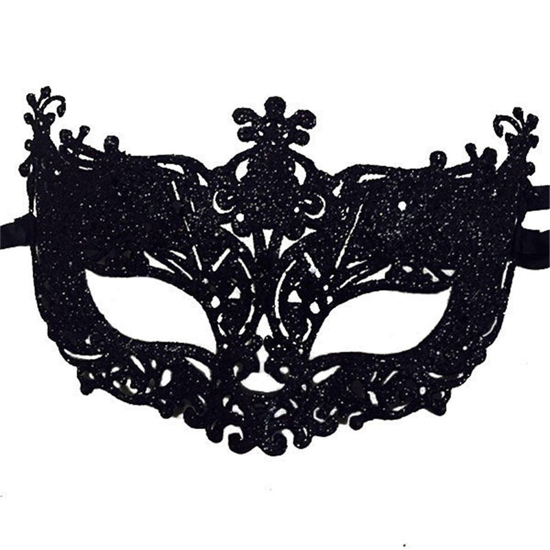 Princess Venice Mask Christmas Party Ball Mask Halloween Masquerade Performance Half Face Fox Sequin Women Girls Mask U2