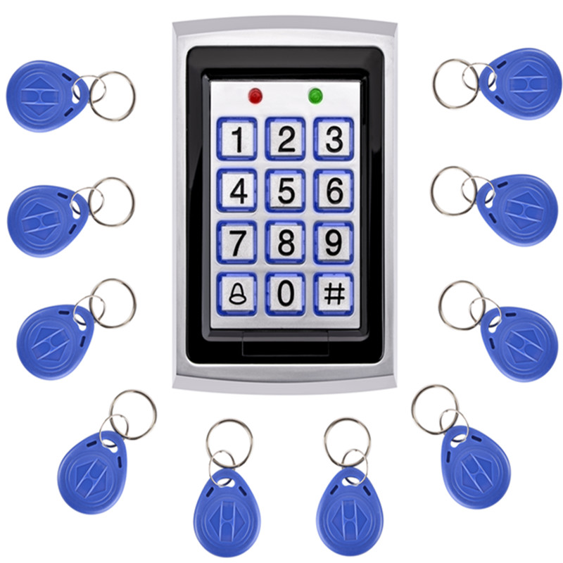 SZBestWell Waterproof Metal Rfid Access Control Keypad With 1000 Users For RFID Door Access Control System: 7612 and card