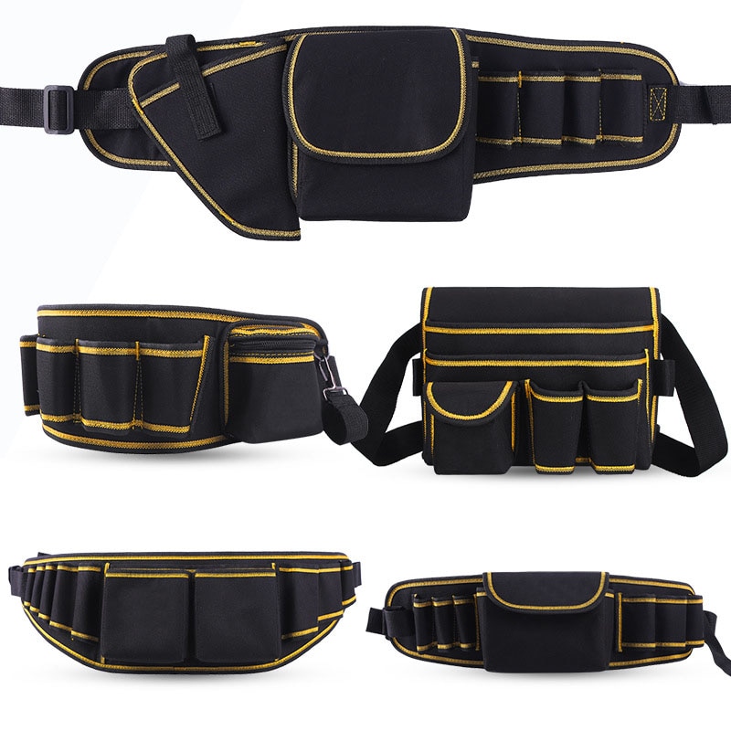 Tool Pouch Waterproof Maintenance and Electrician's Tool Belt Multifunction Tool Bag, Belt Bag, Electrician Tool Bag