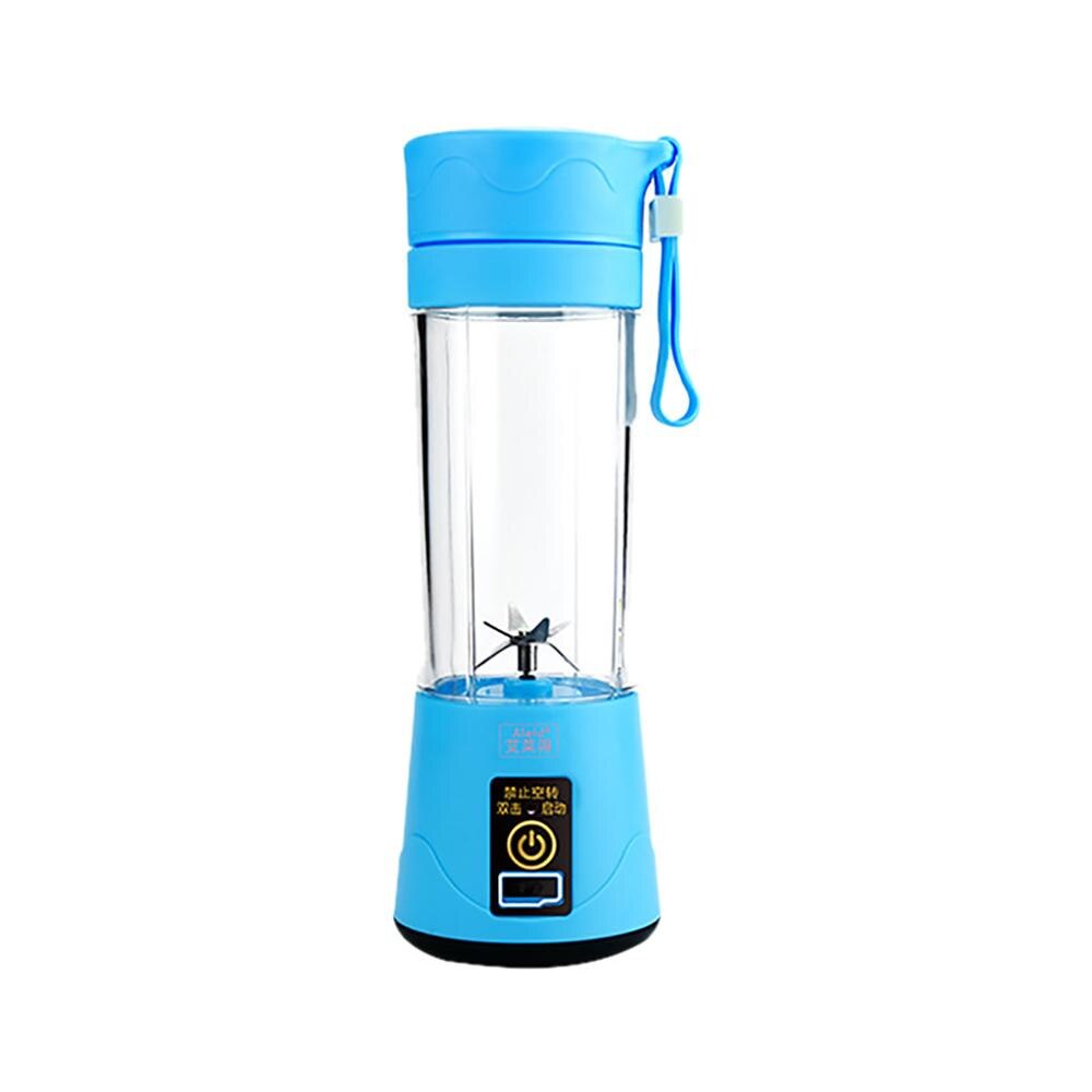 Portable Electric Juicer Cup Usb Rechargeable Personal Size Juicer Easy To Use portable electric juicer @T: Blue