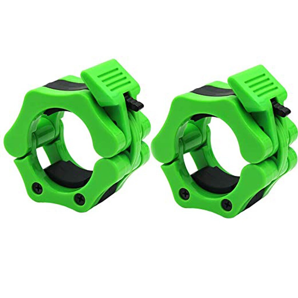 Quick Release 2" Olympic Barbell Weight Lifting Bar Bumper Plates Lock Clips Dumbbell Clamp Collars Gym Body Fitness: C