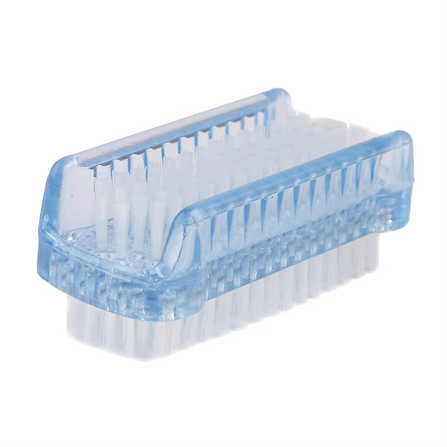 Cepillo de limpieza de uñas de doble cara, herramienta de manicura y pedicura, ideal para uñas y pies