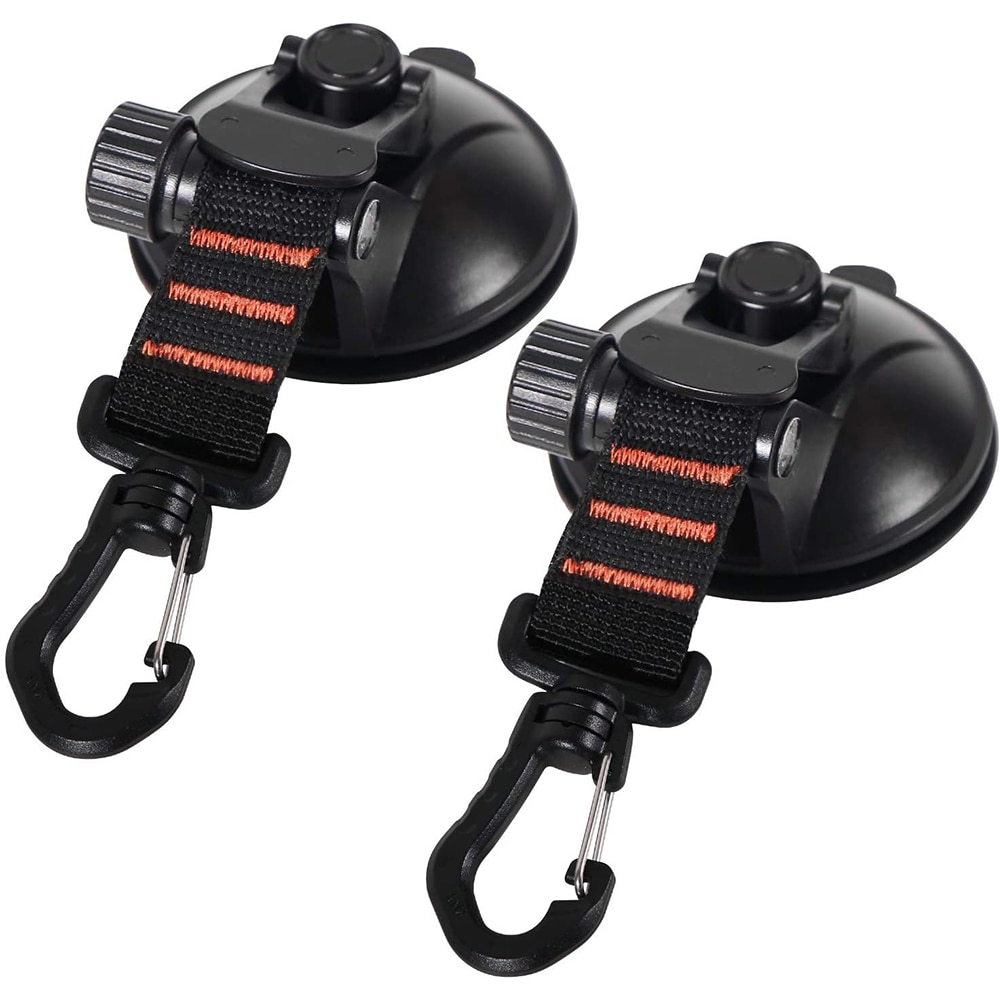 Camping Tarp as Car Side Awning Car Mount Luggage Tarps Tents Anchor Suction Cup Tie Down Anchor with Securing Hooks: 2Pcs