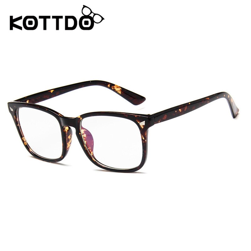 KOTTDO-gafas cuadradas clásicas para hombre y mujer, montura de plástico Retro, óptica, Uv400