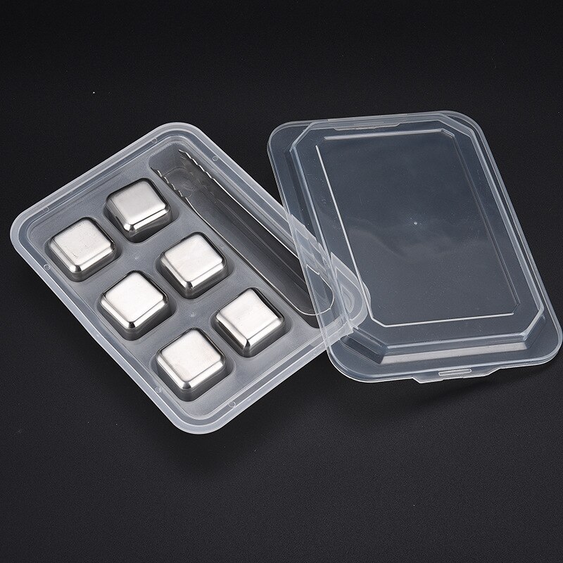 304 stainless steel ice cubes can be reused. Frozen ice cubes are used for rapid cooling of whiskey and longer: Set 6