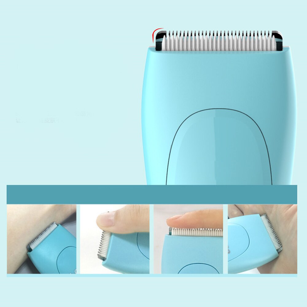 Elektrisk babyhårklipper keramisk hårtrimmer cutter ultra stille vandtæt genopladeligt trådløst haircut kit sæt til spædbørn
