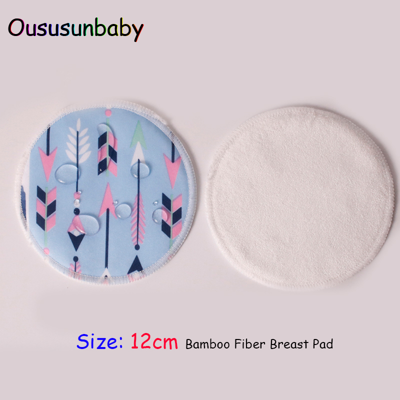 Oususunbaby 24 Stks/partij Herbruikbare Bamboe Borst Pads Biologische Bamboe Borst Pad Nursing Pads Waterdicht Wasbare Feeding Pad Voor Mum