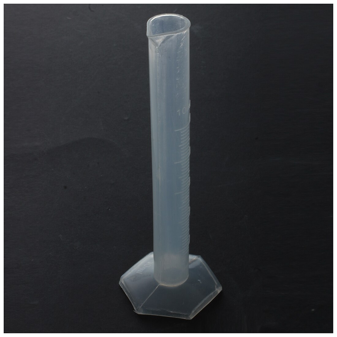 Laboratory Hex Base 10mL Liquid Measurement Plastic Graduated Cylinder